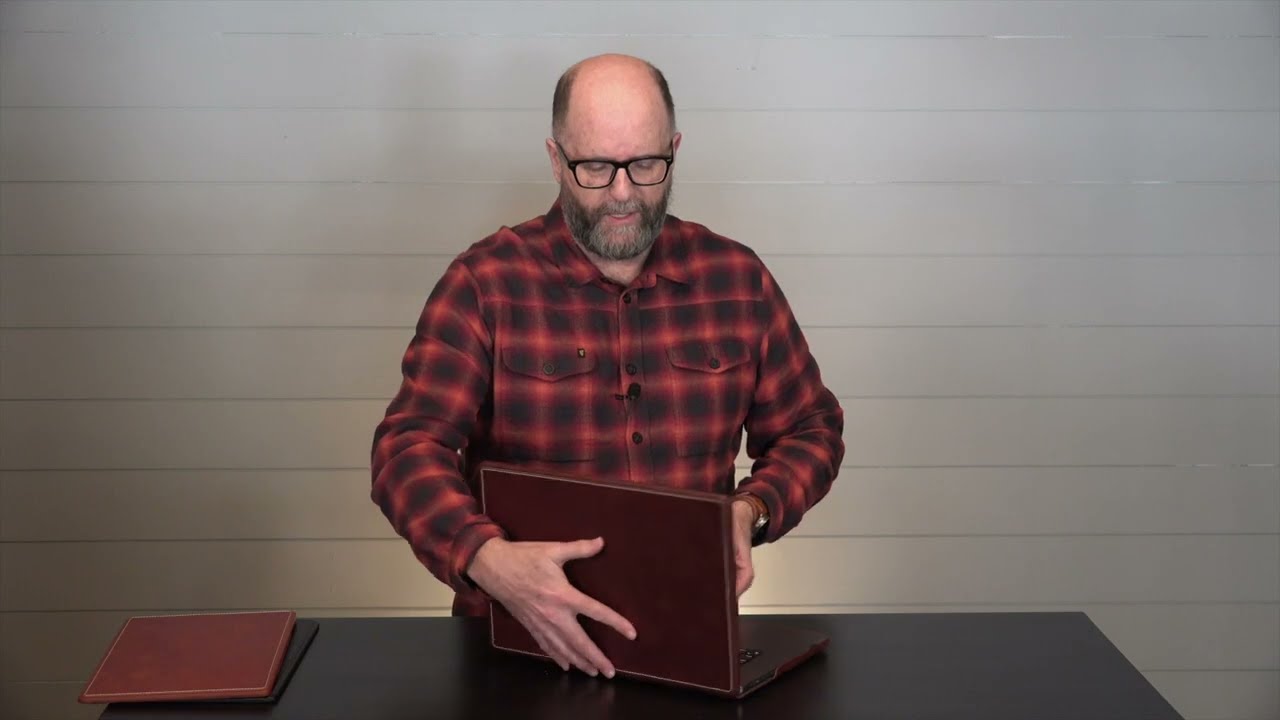 Luxury Leather Slim MacBook Case