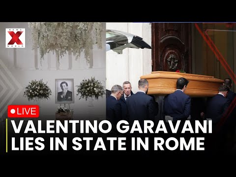 Valentino Funeral LIVE: Valentino's Coffin Arrives For Public Tribute | Valentino Garavani Funeral