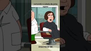 cortando o cabelo do jeito sigma