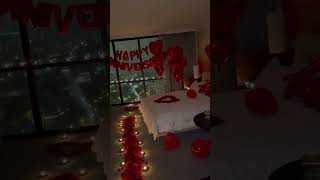 ROMANTIC HOTEL ROOM DECOR #valentinesday #Roomdecor #livsluxurydecor #romanticroomdecor #hoteldecor