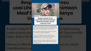 Respons Ruben Onsu usai Lihat Video Permintaan Maaf Sarwendah, Hanya Ucap Satu Kata