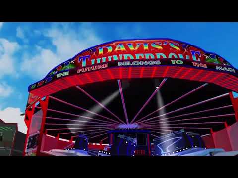 John Davis Thunderdome Waltzer at Seaside Town Car Park Fun Fair in Roblox September 2023