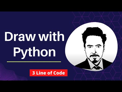 Tony Stark Sketch Using Python Python Graphics Python Sketchpy Python Turtle