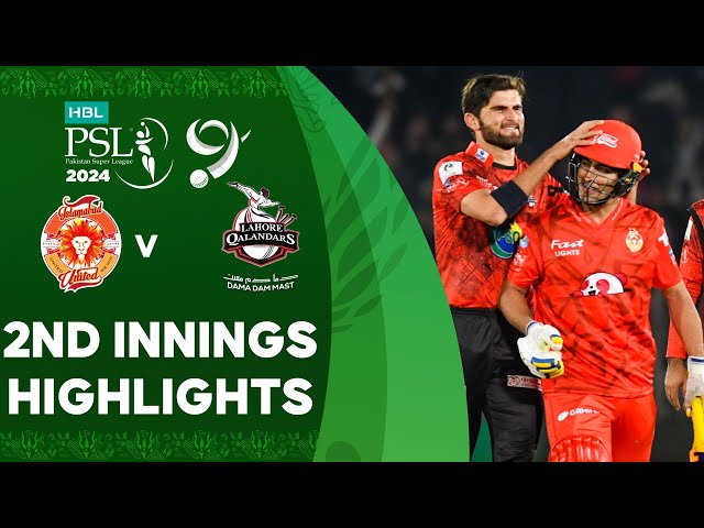 2nd Innings Highlights | Islamabad United vs  Lahore Qalandars | Match 23 | HBL PSL 9 | M1Z1U