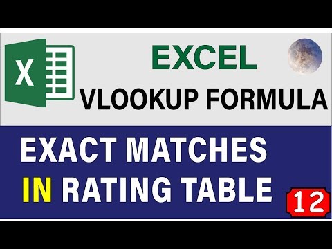 Excel 2020 Vlookup Formula Example 👉 Find Exact Match With VLOOKUP 👊 Advanced Excel Skill Video
