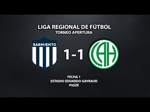 Club Sarmiento vs Atlético Huanguelén - Resumen (1-1) | Fecha 1 Liga Regional de Fútbol