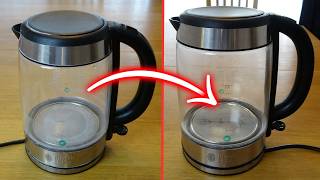 Attempting to DESCALE and CLEAN a Heavy Scaled Russell Hobbs Illuminating Glass Electric Kettle