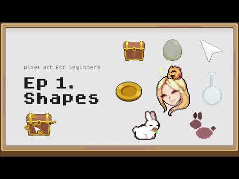 Shapes in Pixel Art (A Step-by-Step Tutorial with Exercise)
