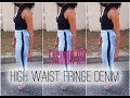 Trends Fashion DIY Fringe Jeans, Video Fringe Hem Pants most searching!