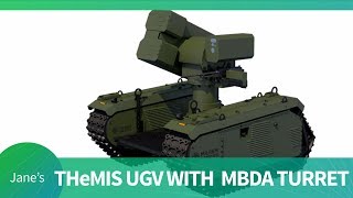 IDEX 2019: Milrem Robotics THeMIS UGV fitted with MBDA IMPACT turret
