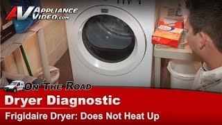 Frigidaire ,Electrolux  Dryer Diagnostic - not heat & not drying clothes - FAQE7011KWO
