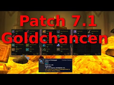 Guide: Patch 7.1 Goldchancen in WOW