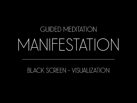 Black Screen Guided Meditation for Relaxation Overthinking Whimsical Garden Visualization