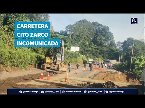 Colapso en carretera entre Retalhuleu y Quetzaltenango agrava crisis vial en el suroccidente