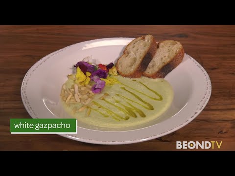 The Vegan Chef Eddie Garza makes a white gazpacho