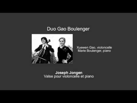 Joseph Jongen Valse pour piano et violoncelle