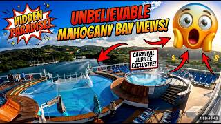 Carnival Jubilee Docking in Mahogany Bay Roatan Honduras 2026