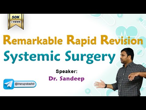 Surgery Rapid Revision By Dr. Sandeep / Systemic surgery  : Remarkable rapid Revision 2024 #fmge2024