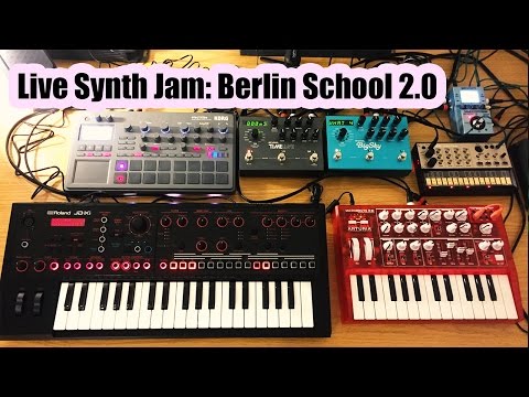 Live Synth Jam Berlin School 2.0 (Microbrute, Korg Electribe, Volca Keys, Roland JD-Xi, Strymon FX)