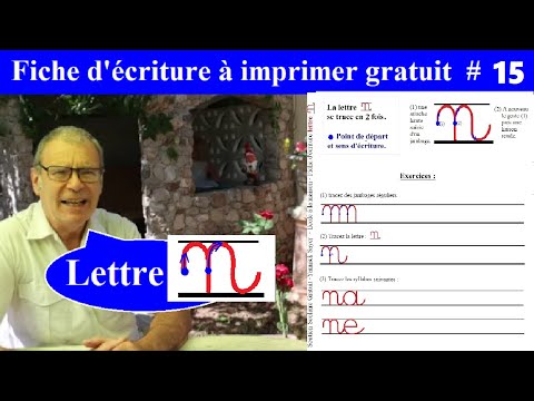 Fiche d'écriture à imprimer | Exercice GS CP CE1 lettre n # 15
