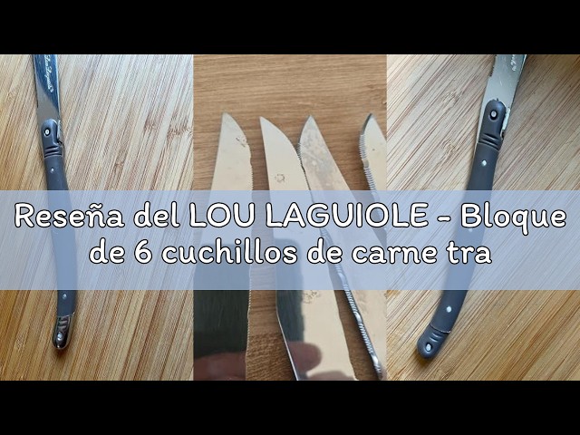Vídeo relacionado con Pradel Excellence CAJA 6 CUCHILLOS MESA LAGUIOLE POSTICHE GRIS, 25,7 x 15,7 x 1,5 cm