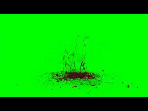 Blood explosion green screen fx