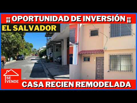 VENTA DE CASA REMODELADA DE DOS NIVELES EN SAN SALVADOR EL SALVADOR