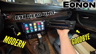 Eonon upgrade for BMW E90 - E90A12S unbox and install - 328i modernize head unit stereo system