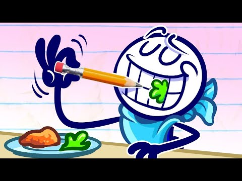 "Joined At The Hippie" Pencilmate gets a Camping Tutorial | Pencilmation Cartoons!