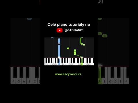 Všechno nejlepší - Nedvědi #pianotutorial #noty #midi #ceskepisnicky #sadpianoyt