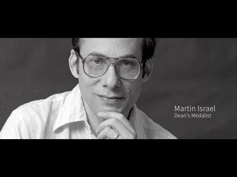2018 Distinguished Alumni: Martin Israel, Dean's Medalist