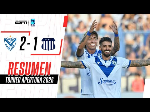 EL FORTÍN DE LOS MELLIZOS SE LO DIO VUELTA A LA T DE TEVEZ EN LINERS | Vélez 2-1 Talleres | RESUMEN