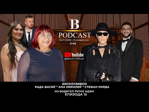 B-13 PODCAST S02 EP15 GOSTI: RADA VASIKJ,ANA NIKOLIKJ I STEFAN KORDA