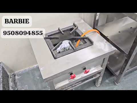 Chinese plus Indian cooking gas range