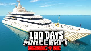 I Survived 100 Days on a Super Yacht in a Zombie Apocalypse in Hardcore Minecraft