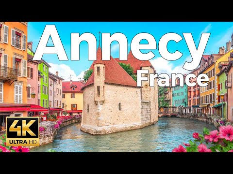 Annecy, France 🇫🇷 Venice of the Alps - Summer Walk 2025 4K 60fps ​[Binaural ASMR]