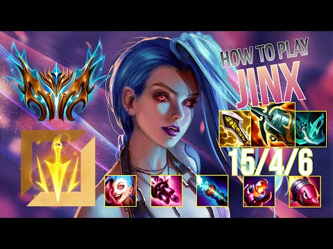 Rank 1500LP CHALLENGER Guides How to Play Jinx ADC & Carry + Best Build/Runes Season 12