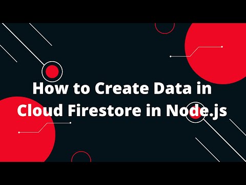 CRUD with Nodejs and Firebase #6 How to Create Data in Cloud Firestore in Node.js