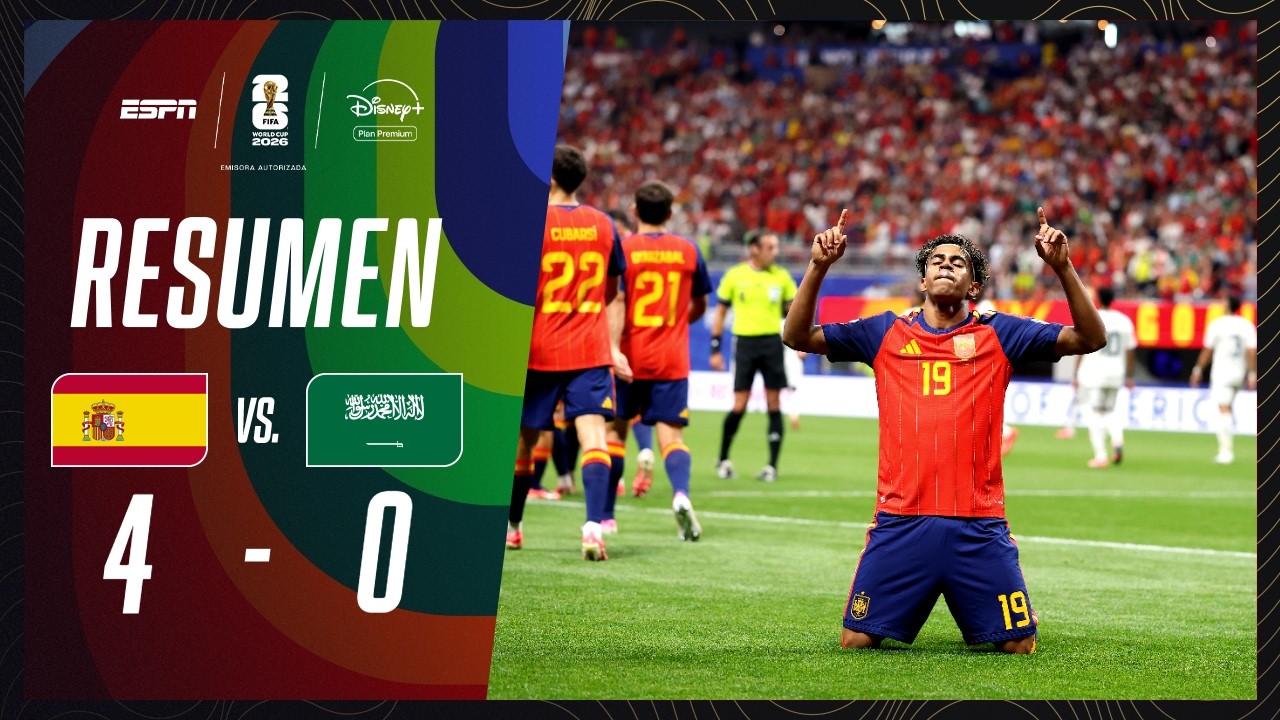 YAMAL METIÓ SU PRIMER GOL MUNDIALISTA Y GOLEÓ ESPAÑA | España 4-0 Arabia Saudita | RESUMEN | M37