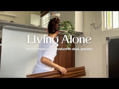 Living Alone in the Philippines: kitchen refresh, productive days, grocery run, and cleaning 🌱☁️