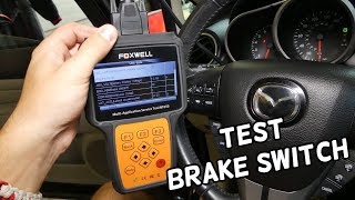 HOW TO TEST BRAKE LIGHT SWITCH ON MAZDA 2 3 5 6 CX-3 CX-5 CX-7 MIATA. BRAKE LIGHTS NOT WORKING