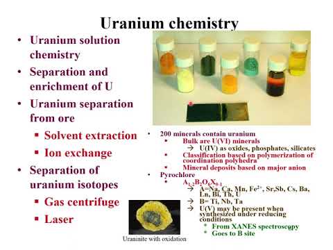 CHEM 312 lect 12 uranium chemistry part 1