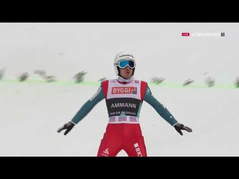 Simon Ammann 239.5 m Vikersund 2017 (English Commentary)
