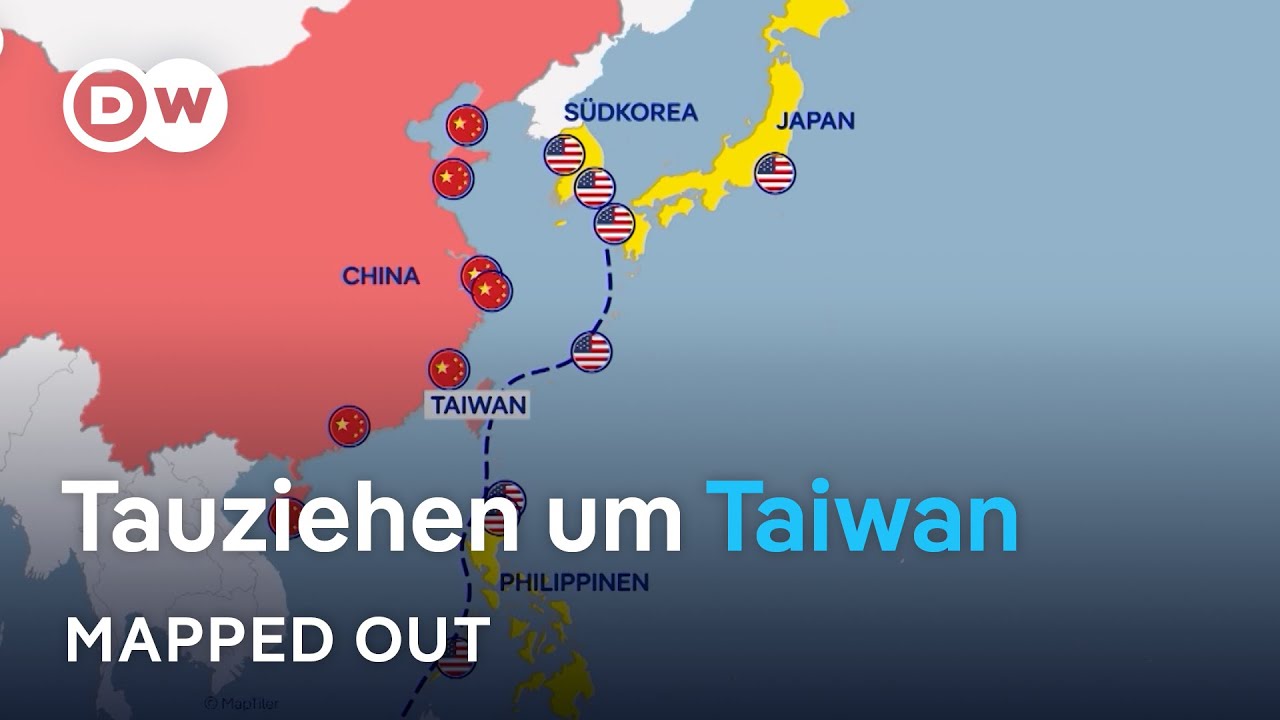 Taiwan: Eine Insel als Spielball der Supermächte USA und China | Mapped Out
