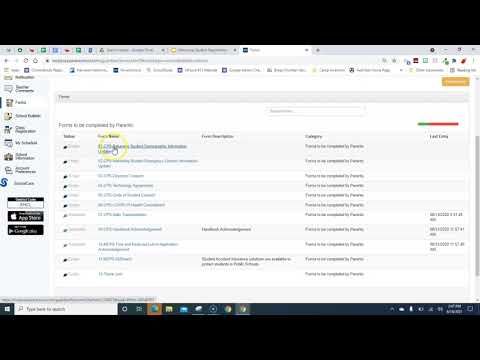 Returning Student Registration 21 22