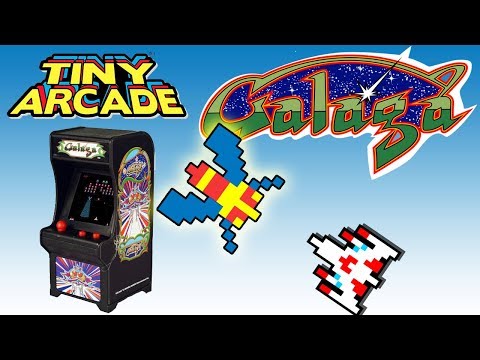 Tiny Arcade GALAGA Real Working Mini Arcade Review WORLDS SMALLEST