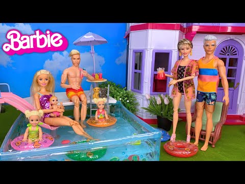 Barbie & Ken Doll Family Vacation at Grandparents House Story