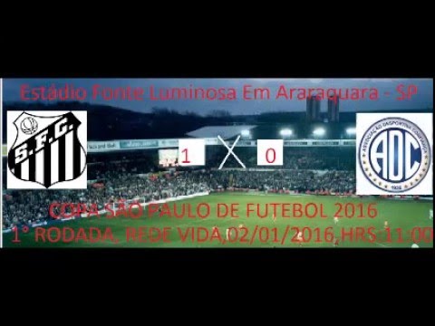 Gol do Jogo Santos 1 x 0 Confiança de Sergipe