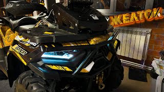 ДЕЛАЕМ "ГОНКУ" НА ЗИМУ.ТЮНИНГ К ЗИМНЕМУ РАЛЛИ НА КВАДРОЦИКЛЕ