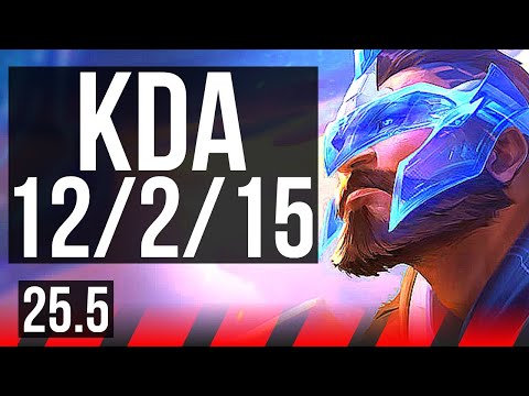 PANTHEON vs OLAF (TOP) | 12/2/15, Godlike, 600+ games | KR Grandmaster | 25.5